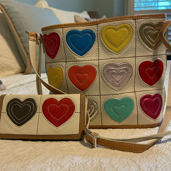 Brighton special valentines edition shoulder bag and wallet - Picture 2 of 16